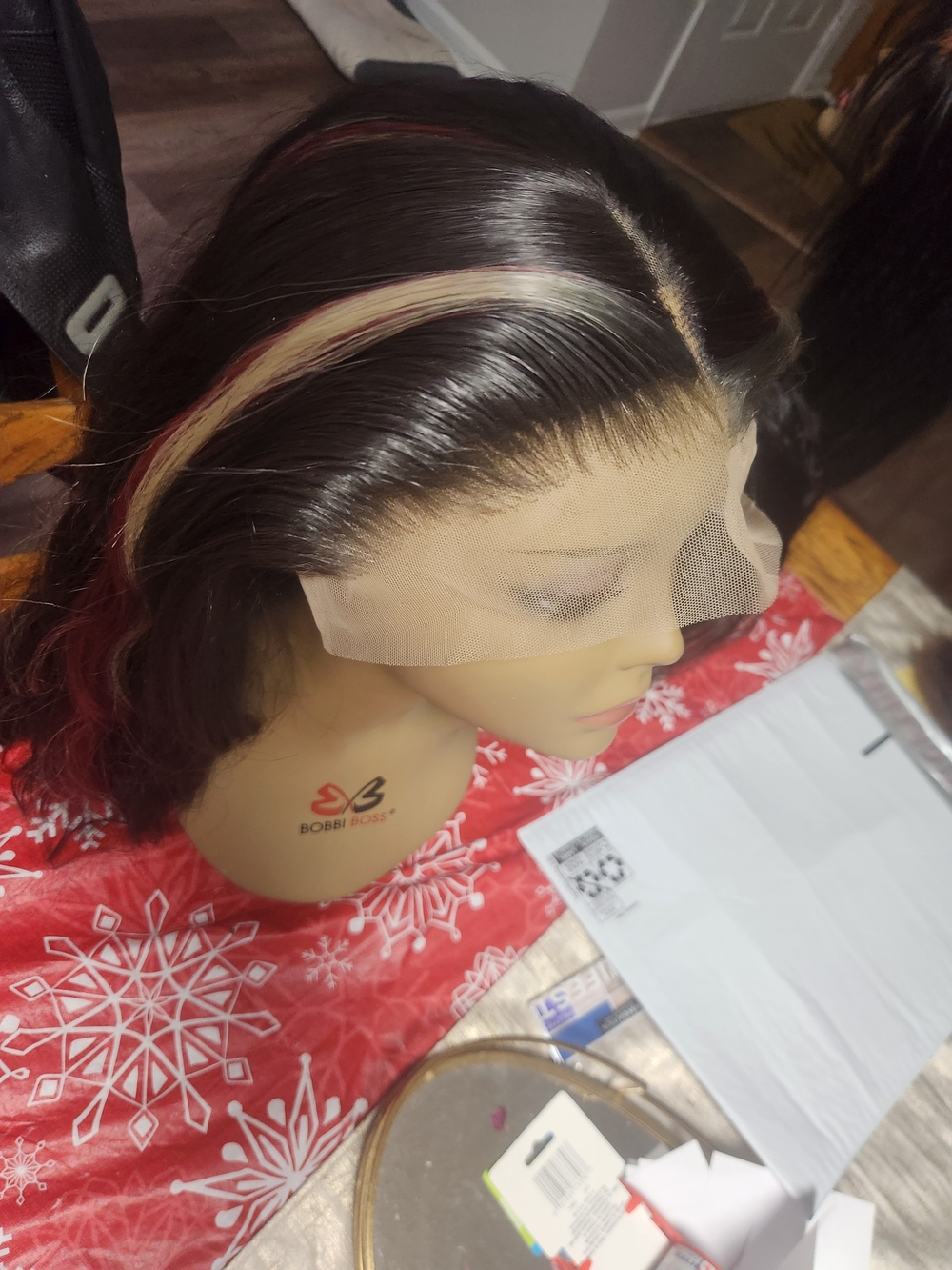 Pre-plucked Customized Kanekalon Synthetic Wig!